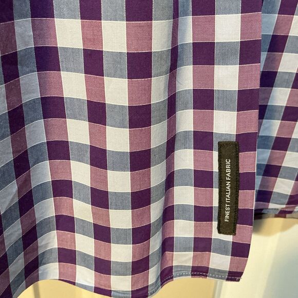 Hugo Boss Slim Fit Button Down Collar Italian Fabric Shirt Men's Size 43/17 - Picture 7 of 7